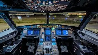 Airbus A320 Full Night Flight (Xplane 11) | Random Destinations Ep. 1 | Wherever it says, goes!