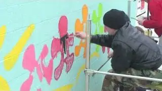 Autism Shines mural in Chattanooga, Tennessee