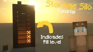 Minecraft Storage Silo (With fill indication!) | Minecraft 1.18.1