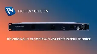 HE 2048A 8CH HD MEPG2 H 264 Professional Encoder WEB Management