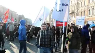 Митинг ЗА ПУТИНА в Питере