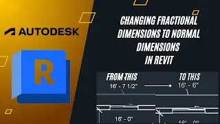 How to change fractional dimensions to normal dimensions in AUTO DESK REVIT | REVIT 2024