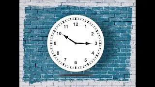 Stylish Wall Clock Design Create in Corel DRAW X6 9