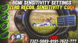 NEW UPDATE 3.0 !!🔥BEST SENSITIVITY CODE+CONTROL SETTINGS BGMI/PUBG MOBILE | BGMI AFTER UPDATE 3.0