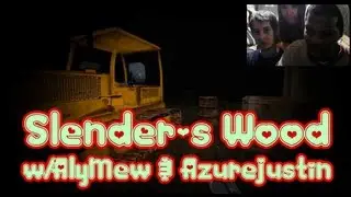 Slender's Wood: AlyMew, AzureJustin, & Assassin GET SCARED! (Live Commentary & Face Cam)