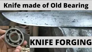 Damascus Steel Forged knife made from Bearing case | Blade-smith | Sialkot Knife |