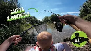 Catching BIG carp with a 6 month old!