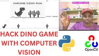 Controlling the Google Chrome Dino Game with Hand Gestures using Python and OpenCV.