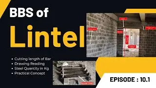 How to Prepare BBS of Lintel Beam in Excel