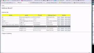 PHP Tutorial 91 Address book project overview