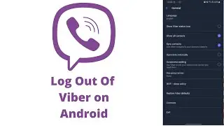 How To Logout Viber on Android 2022? Sign Out Viber | Viber Log Out Help | Exit Viber Account