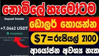 How toearn free usdt using profit site | Earn 7 usdt free 😱 | Free usdt sinhala | earn daily usdt 💰