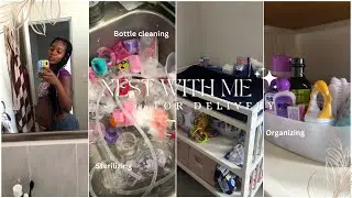 NESTING BEFORE DELIVERY p2 * Bottle washing & Sterilizing, Organizing changing table etc*