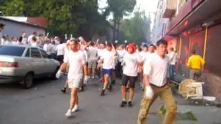 Драка во Львове! 2008 год! Украина - Беларусь