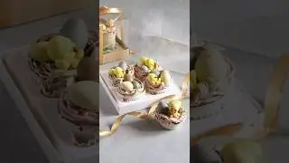 как сделать гнезда из зефира? 