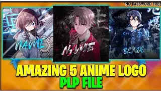 ANIME LOGO 🥶 || PLP FILE || IN ANDROID || TUTORIAL || PIXLE LAB || CHAROLIYA EDITING