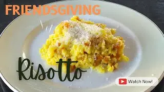 Saffron Squash Risotto For Friendsgiving