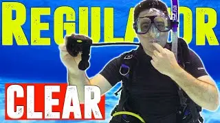 PADI Open Water: How to clear a diving regulator underwater