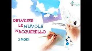 Nuvole in acquerello: 3 modi per dipingerle (festeggiamo i 1000 iscritti al canale!)