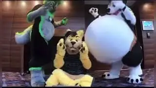 Furry Belly Bump / Smoosh with cartoon sound effects