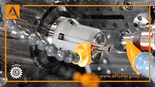 Gear Motor Shaft Ø9,6x12mm - External Power Skiving Process on Affolter CNC Gear Hobbing Machine
