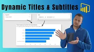 Dynamic titles & subtitles in Power BI dashboard with DAX functions SELECTEDVALUE, MIN, MAX
