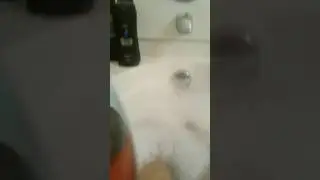 My piping hot bubble bath and still gotta shower in the morning hubbie ambushed  me lol it was good