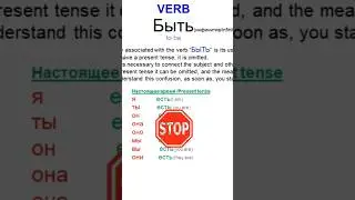 Learn Russian The verb"БЫТЬ" easy to use. #learnrussian #learnrussianfast #verbбыть