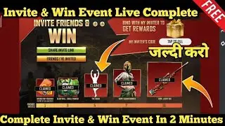 FREEFIRE 🔥 | HOW TO COMPLETE INVITE FRIENDS AND WIN EVENT 🤑
