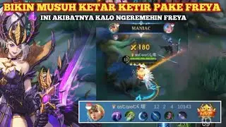 CHALLENGE PAKE FREYA SAMPAI GLORY || NGEREMEHIN? AUTO BANTAI || MOBILE LEGENDS INDONESIA