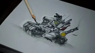 Dibujando al Tanque Metal Slug (SV-001) / Tank drawing Metal Slug