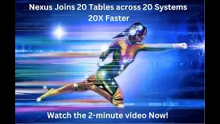 Twenty Table Join Spans 20 Systems Now 20X Faster