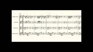 Ghostbusters for Saxophone quartet.