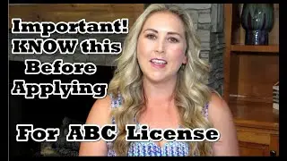 Most Important thing to know before applying for ABC License