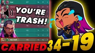 This toxic Reyna got on my team again and CARRIED me