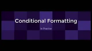 Advanced Excel 2020: Using Excel's Conditional Formatting to clean up a web query.