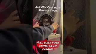 Turning my Old CPU Cooler into a Headset Stand #short #shorts #pcgaming #3dprinting
