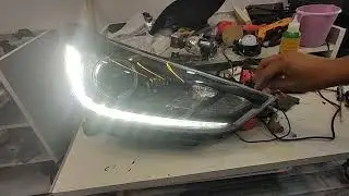Hyundai Verna NextGen black headlight