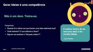 Masterclass: Geração de Ideias | ubbu x SIEMENS