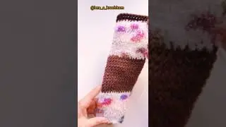 Носки вязаные крючком в технике тунисского вязания