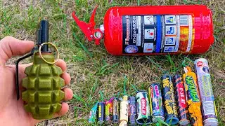 ✅ ЭКСПЕРИМЕНТ | ОГНЕТУШИТЕЛЬ + МОЩНАЯ ПЕТАРДА 🔥 ТОП 15 ПЕТАРД ПРОТИВ ОГНЕТУШИТЕЛЯ