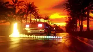 Retro Wave Audio Visualizer