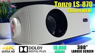 Tonzo LS-870  FHD 4K UHDR Support Projector Review ! Best 4K Support Projector 2022
