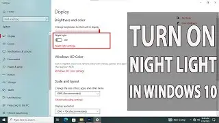 How to Turn On Night Light in Windows 10 #computer #tipsandtricks