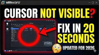 Kali Linux Cursor NOT VISIBLE in VMware? (FIXED IN 20 SECONDS!)