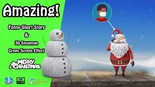 Amazing Merry Christmas 2021 | 3D Animated Short & Green Screen