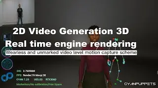 Cyanpuppets: Markerless Full-Body, Face & Hand Mocap, Unreal5 Animation tools | 3D Animation