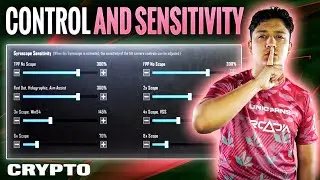 CRYPTO SENSITIVITY AND CONTROL CODE REVEAL / Crypto Sensitivity PUBG/BGMI | Best Sensitivity BGMI