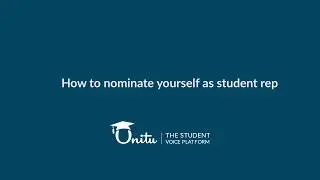 How to nominate yourself as student rep on Unitu