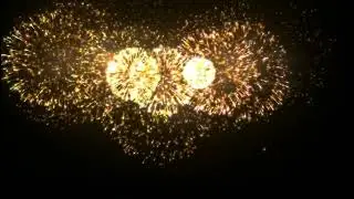 Overlays Orange Fireworks